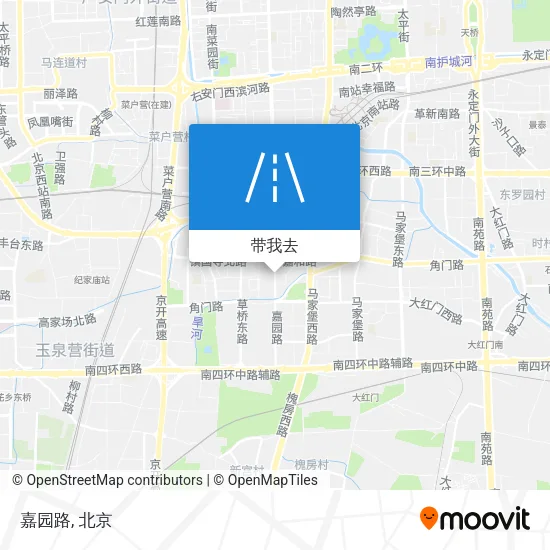 嘉园路地图