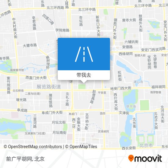 前广平胡同地图