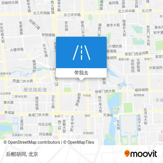 后帽胡同地图