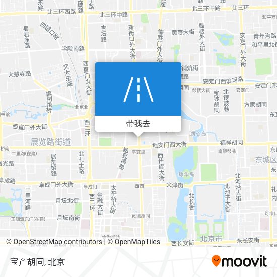 宝产胡同地图