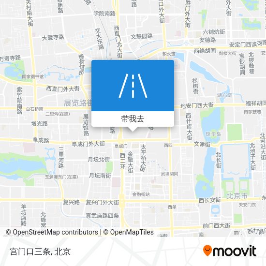 宫门口三条地图