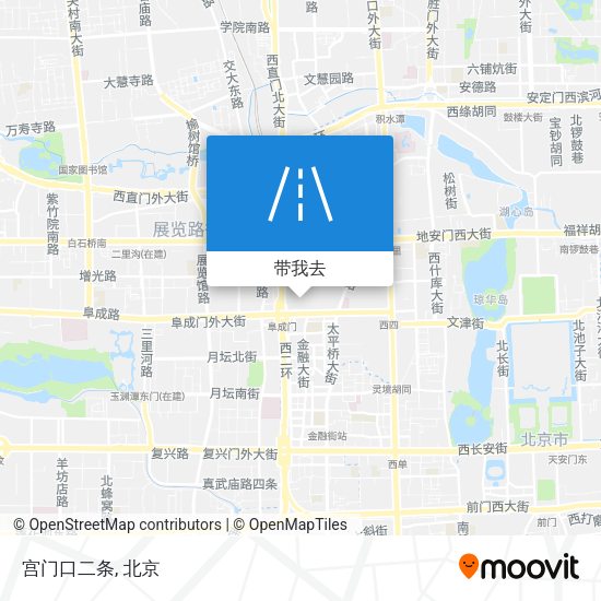 宫门口二条地图