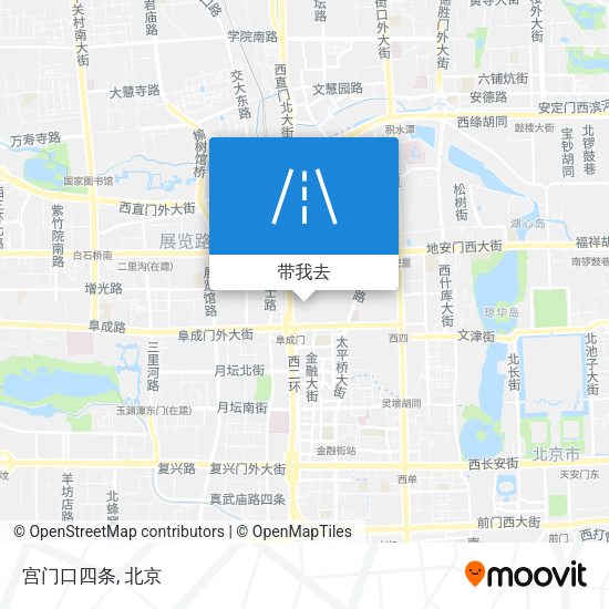 宫门口四条地图