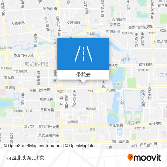 西四北头条地图