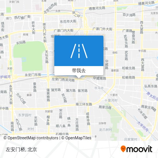 左安门桥地图