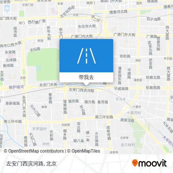 左安门西滨河路地图
