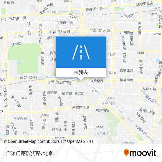 广渠门南滨河路地图