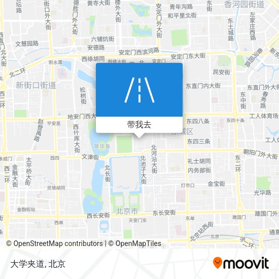 大学夹道地图