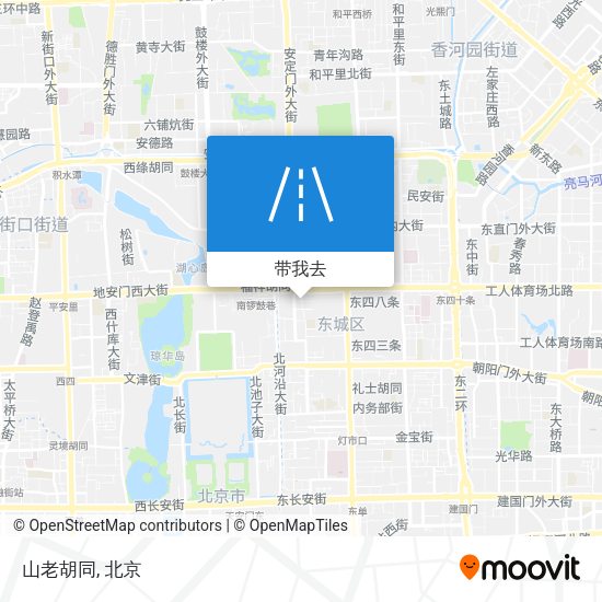 山老胡同地图