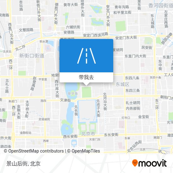 景山后街地图