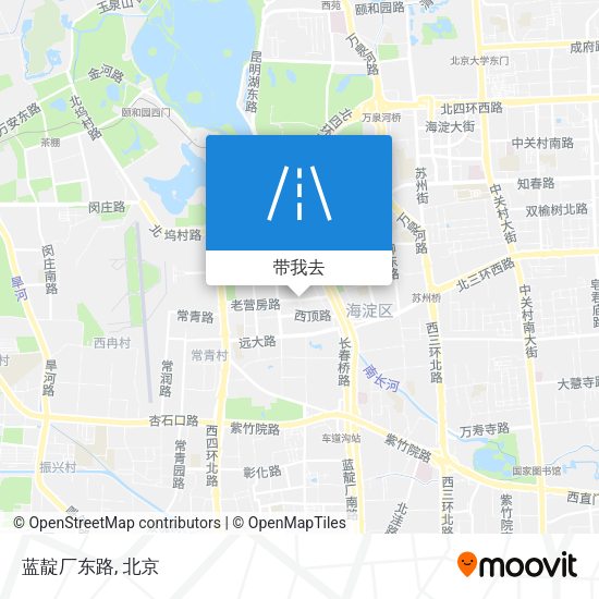 蓝靛厂东路地图