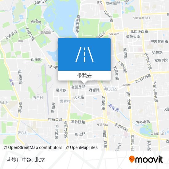 蓝靛厂中路地图
