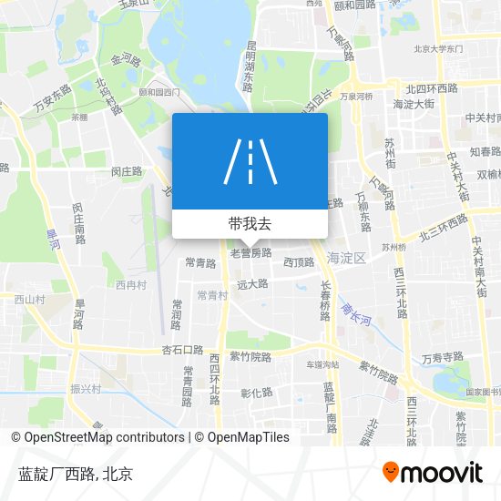 蓝靛厂西路地图