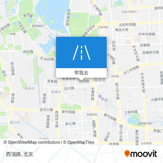 西顶路地图