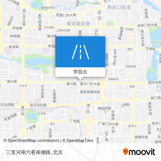 三里河南六巷南侧路地图