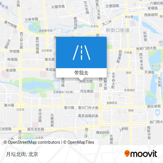 月坛北街地图