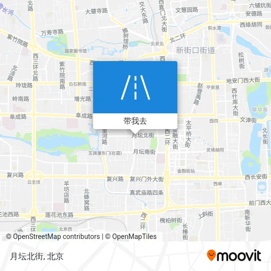 月坛北街地图