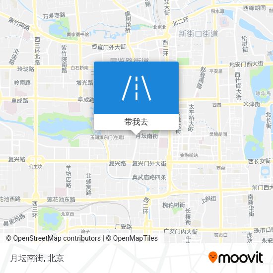 月坛南街地图