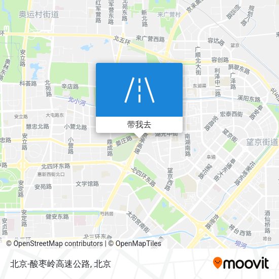 北京-酸枣岭高速公路地图