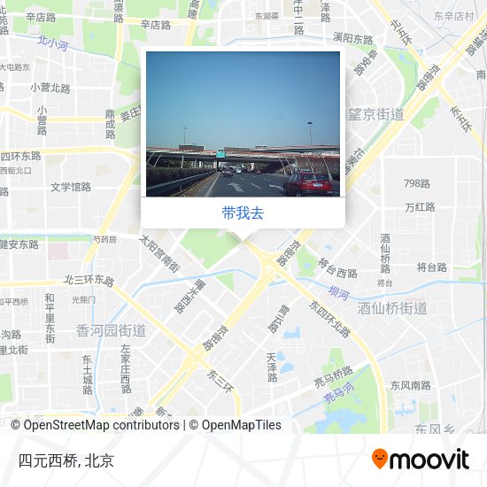 四元西桥地图