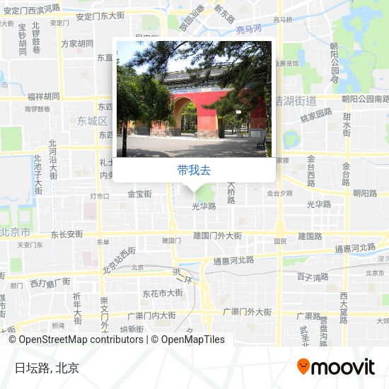 日坛路地图