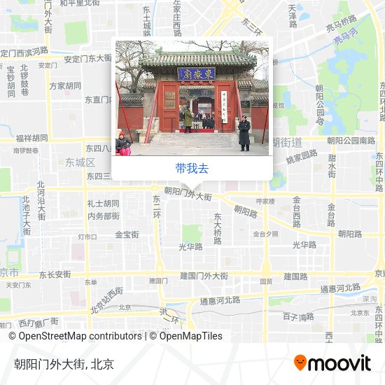 朝阳门外大街地图