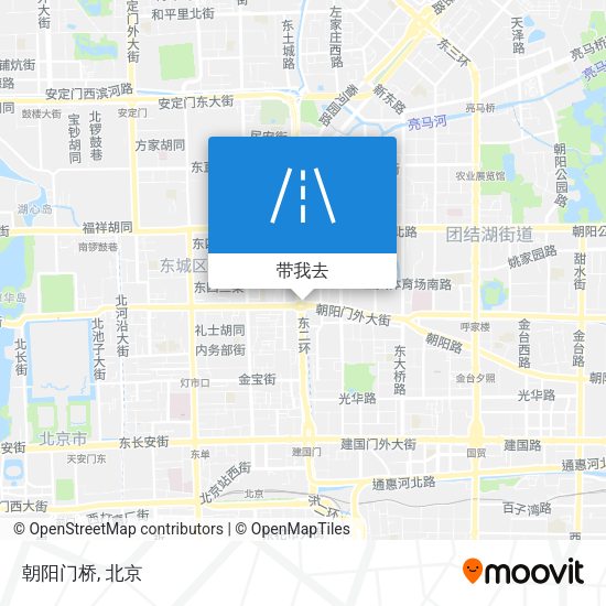 朝阳门桥地图