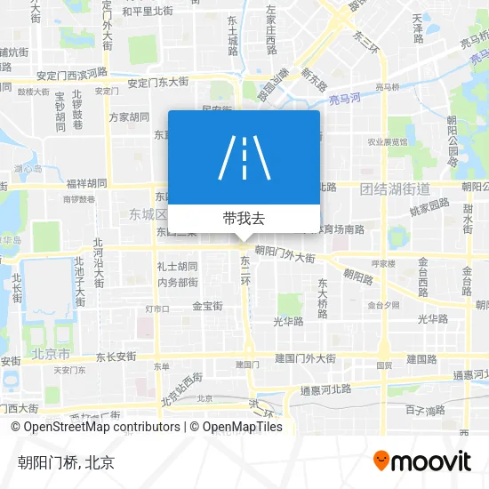 朝阳门桥地图