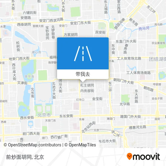 前炒面胡同地图