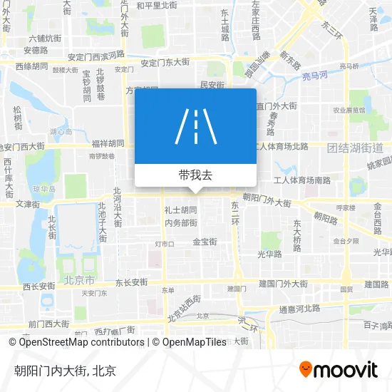 朝阳门内大街地图