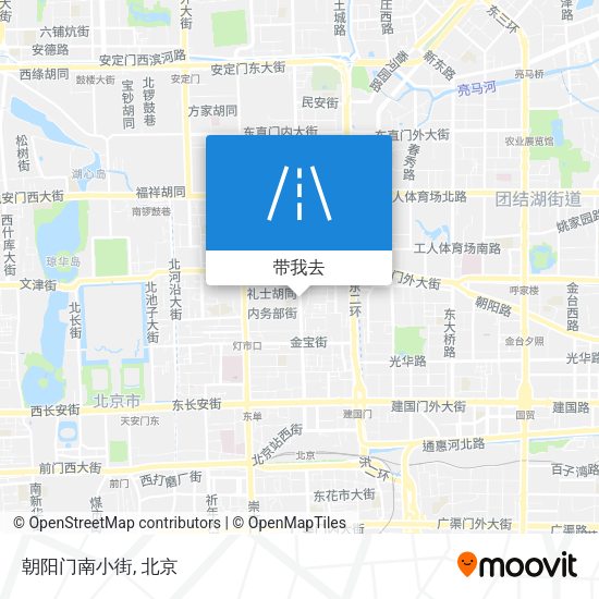 朝阳门南小街地图