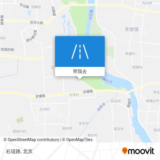 右堤路地图