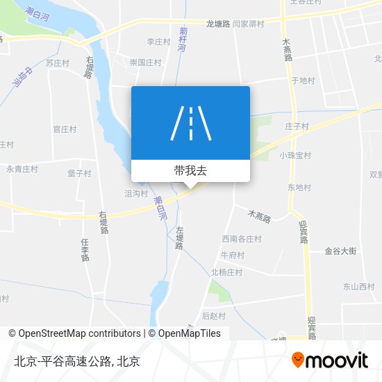 北京-平谷高速公路地图
