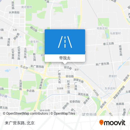 来广营东路地图