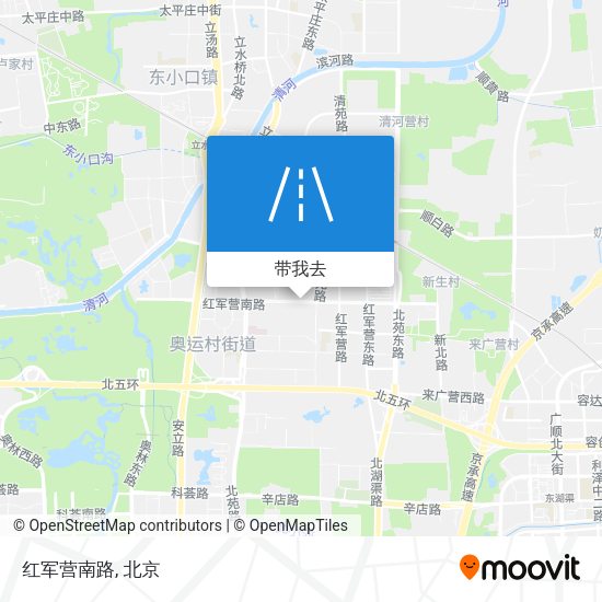 红军营南路地图