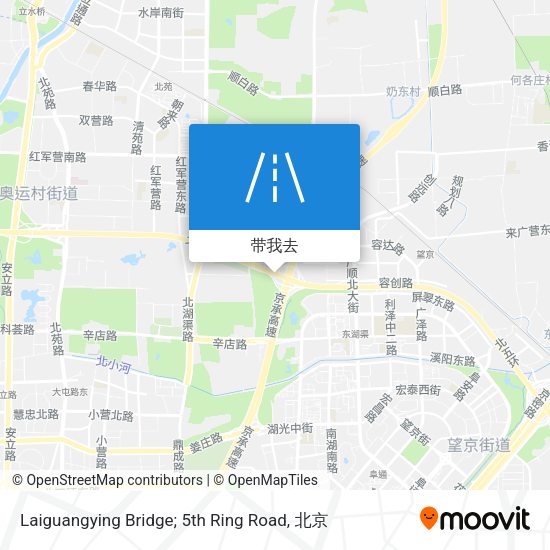 Laiguangying Bridge; 5th Ring Road地图
