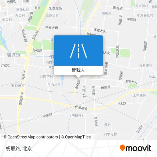 杨雁路地图