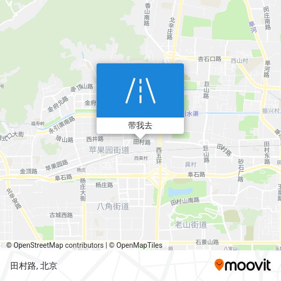 田村路地图