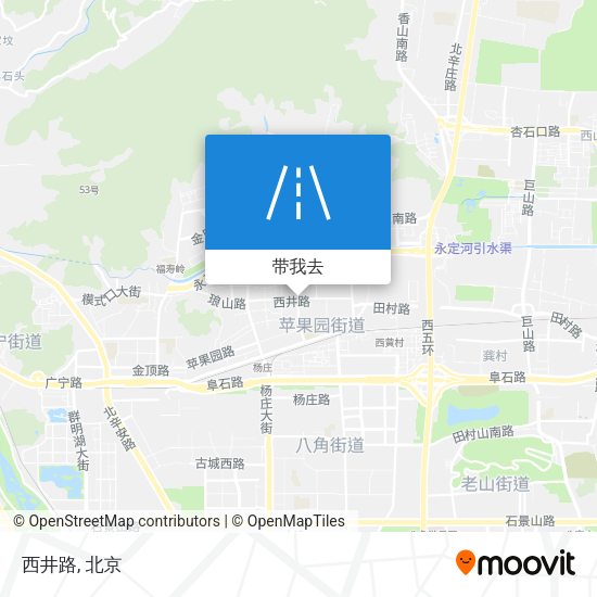 西井路地图