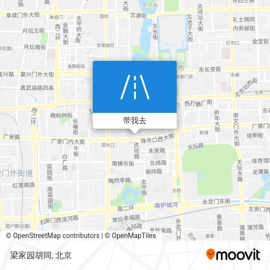 梁家园胡同地图