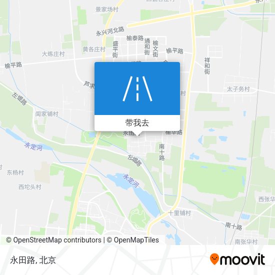 永田路地图