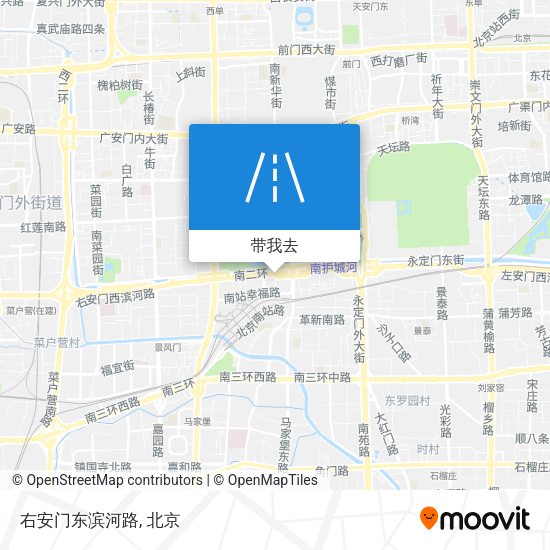 右安门东滨河路地图