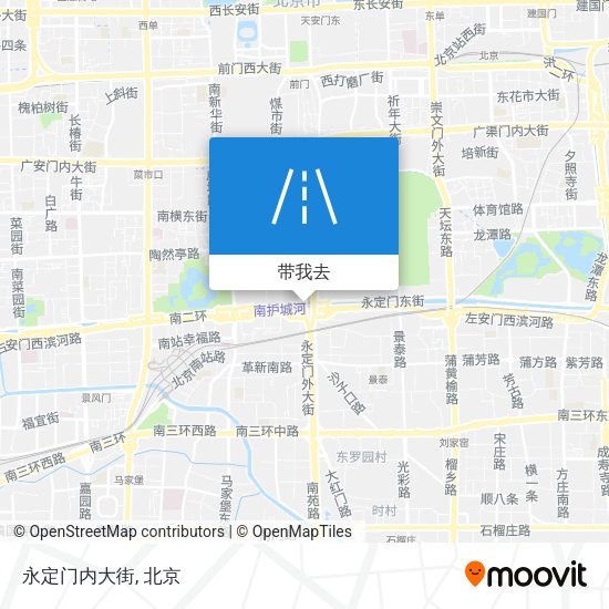 永定门内大街地图