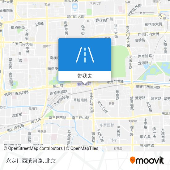 永定门西滨河路地图