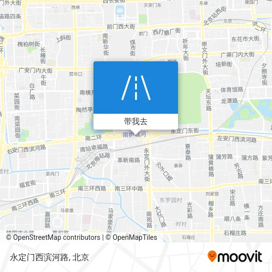 永定门西滨河路地图
