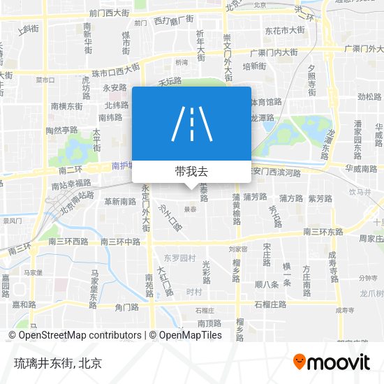 琉璃井东街地图