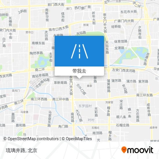 琉璃井路地图