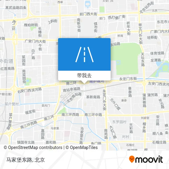 马家堡东路地图