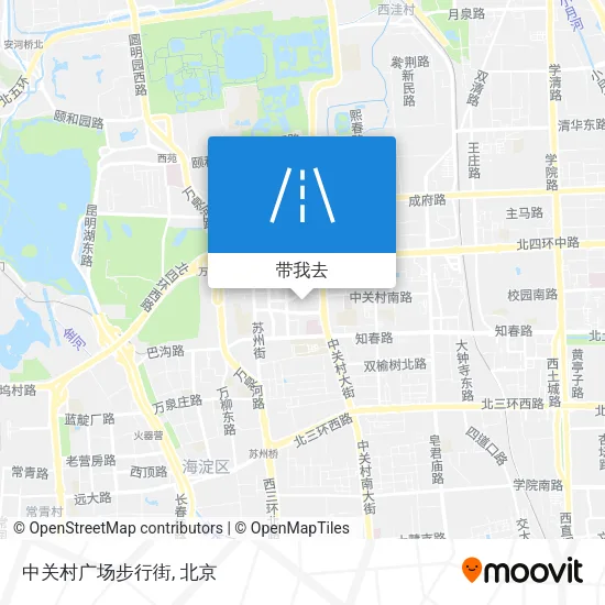 中关村广场步行街地图