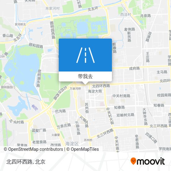 北四环西路地图
